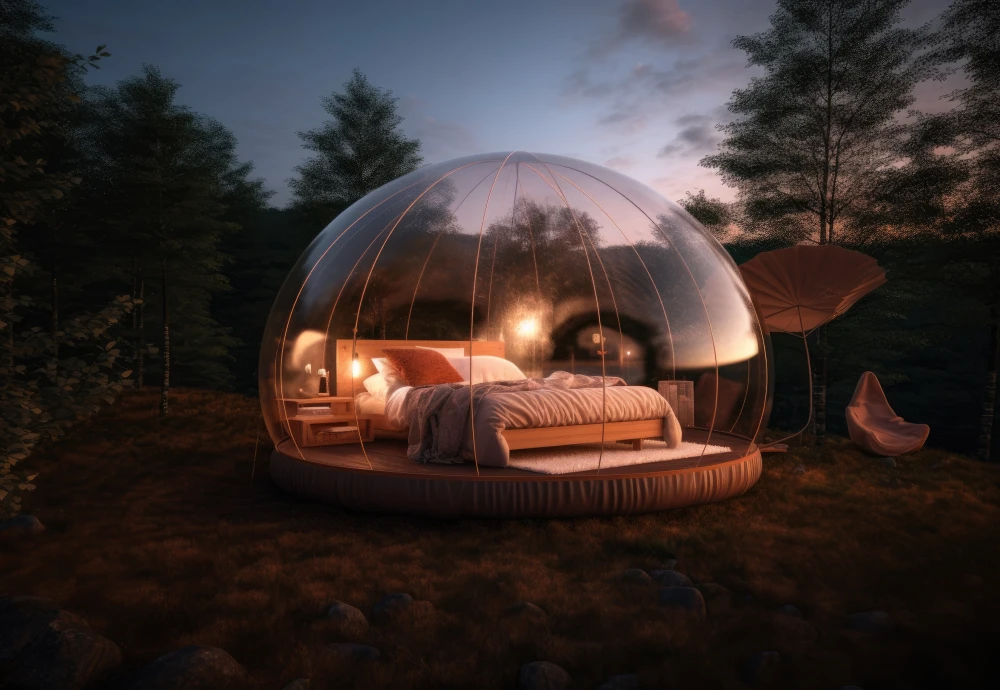 inflatable transparent dome tent