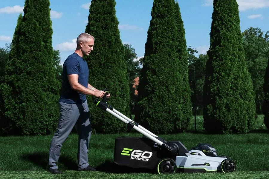 lawn mower self propelled electric