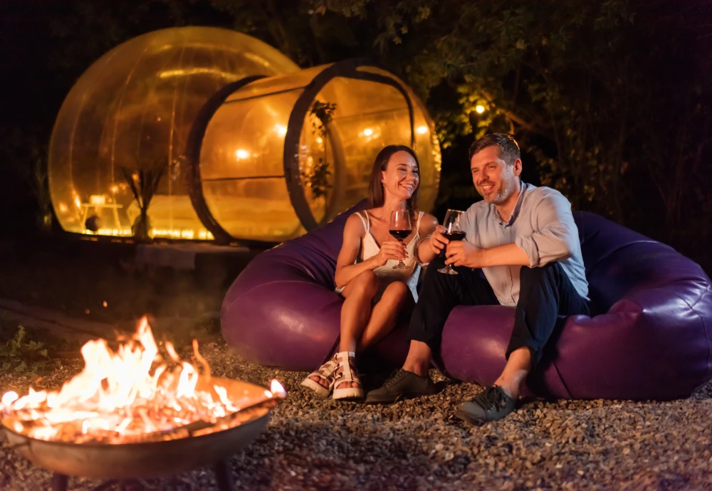 outdoor bubble tent