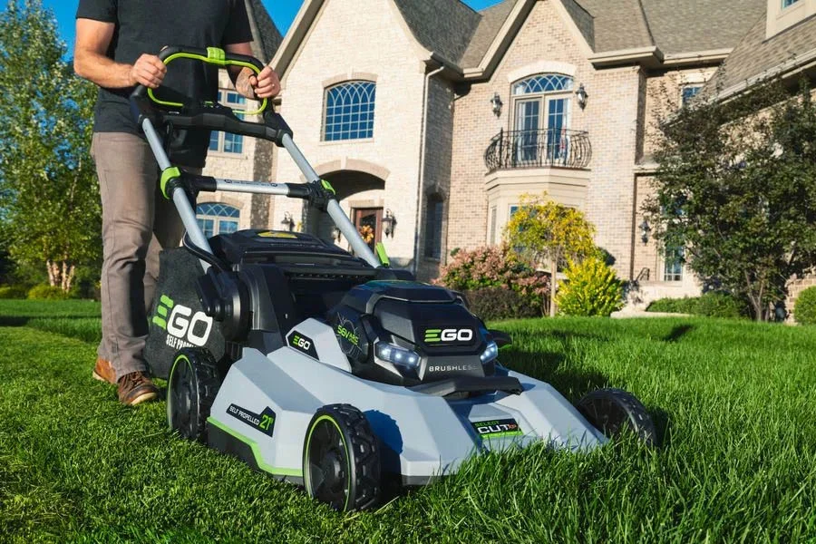 small battery powered lawn mower